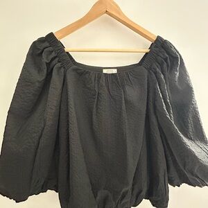 AYR Black Off-Shoulder Blouse